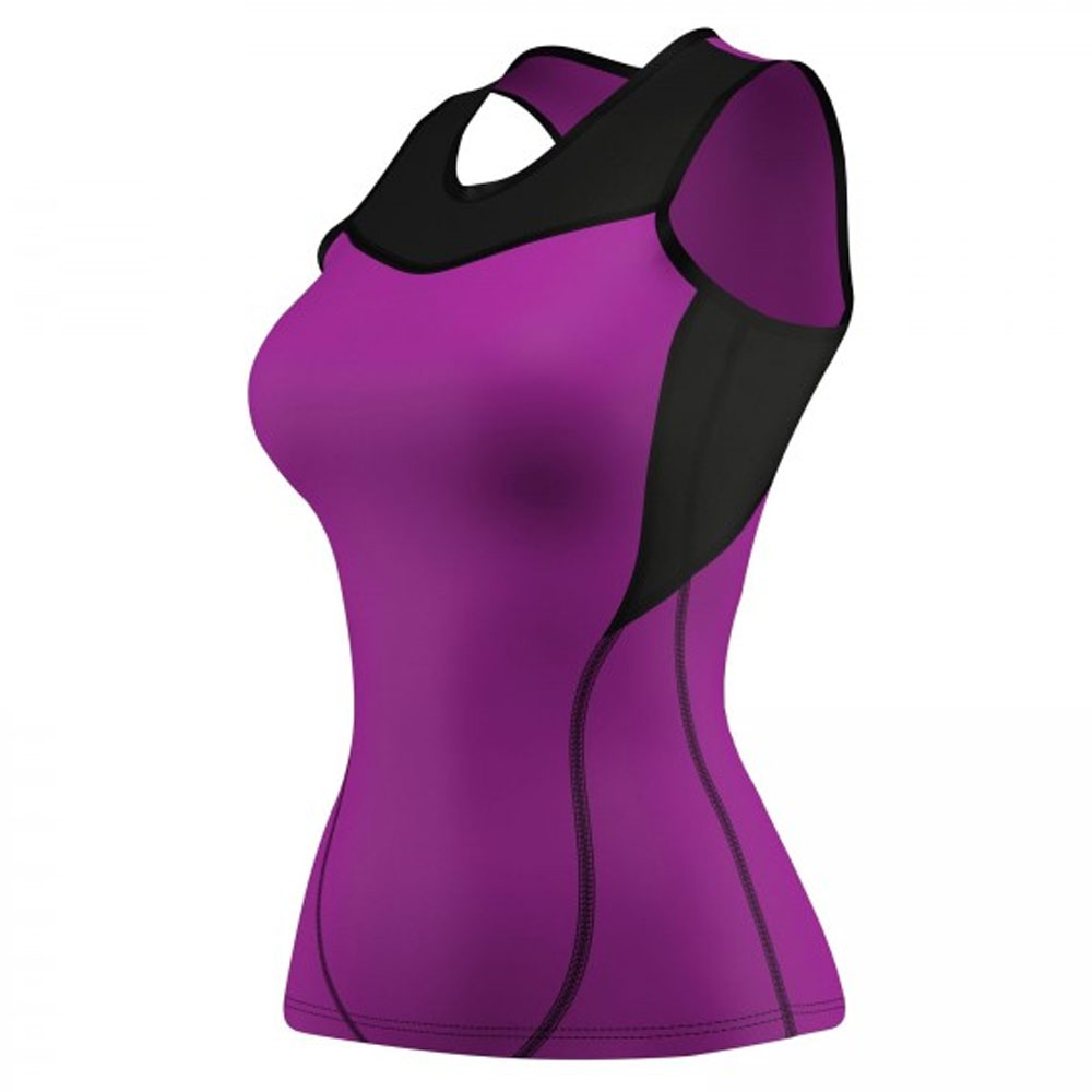 LADIES COMPRESSION SHIRT SHORT SLEEVE