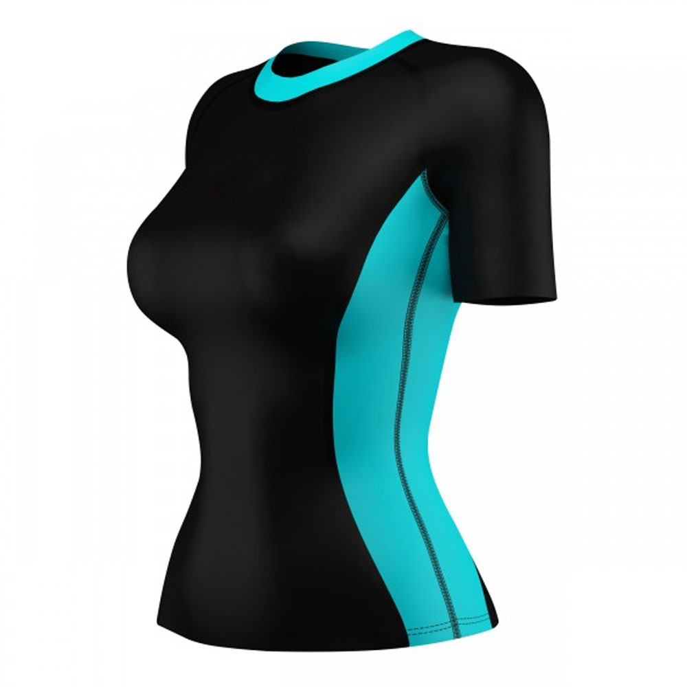 LADIES COMPRESSION SHIRT SHORT SLEEVE